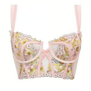 For Love And Lemons Swirly Star Bustier Bra